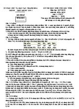 Bộ đề thi học sinh giỏi cấp tỉnh môn Hóa học Lớp 11 - Năm học 2017-2018 - Sở giáo dục và đào tạo Thanh Hóa (Có đáp án)